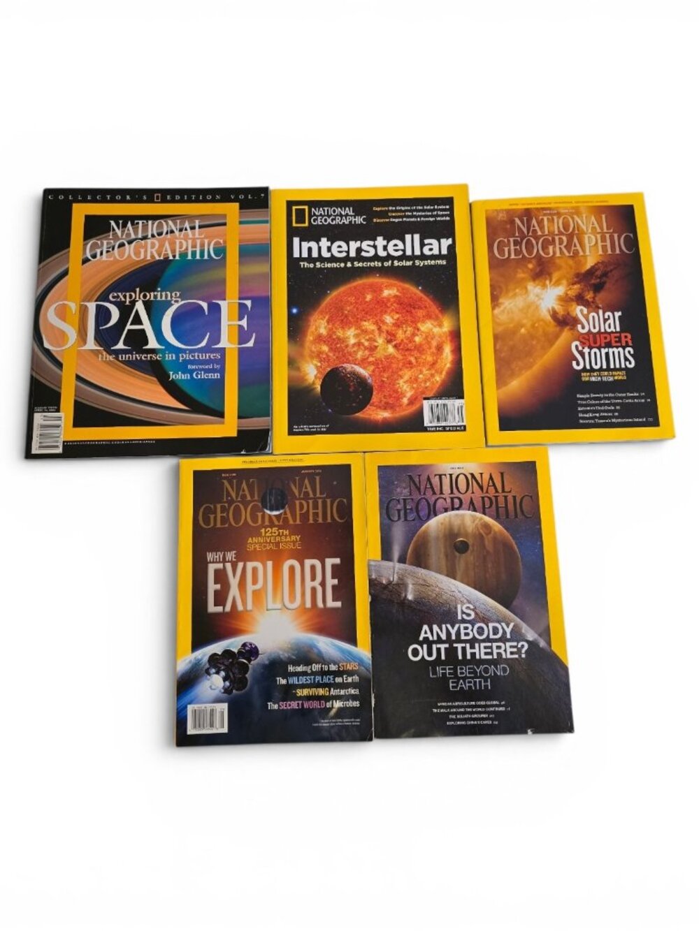 National Geographic Space & Astronomy Collection 5 Magazines Solar System Univer